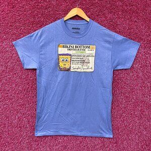 Nickelodeon Spongebob Bikini Bottom Driver License T-shirt large